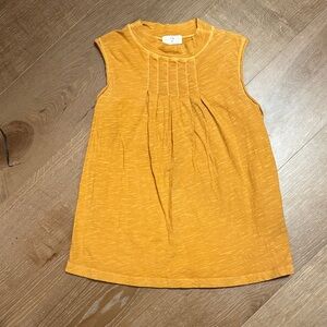 NWOT Anthropologie t.la Sleeveless Mock-neck Mustard Yellow Top